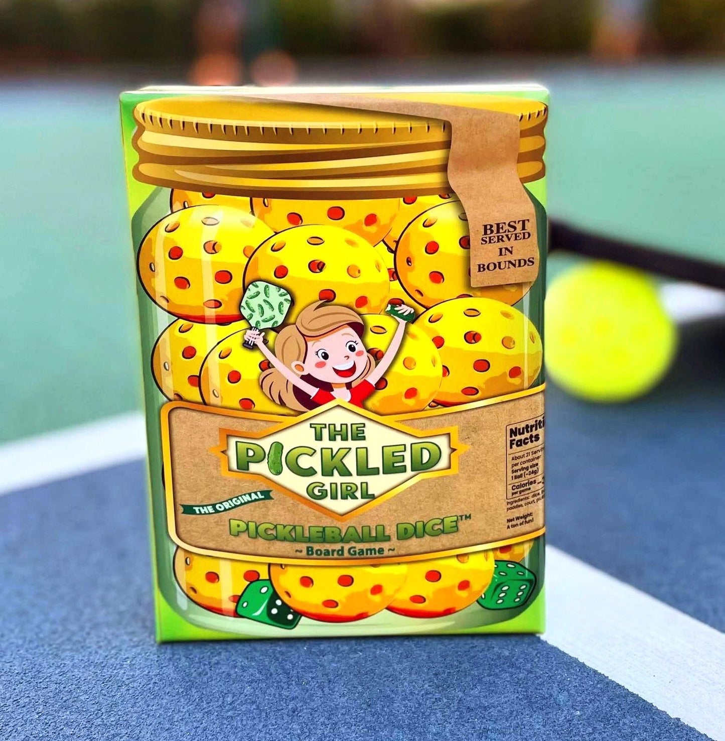 Pickleball Dice Board Game, $24.95